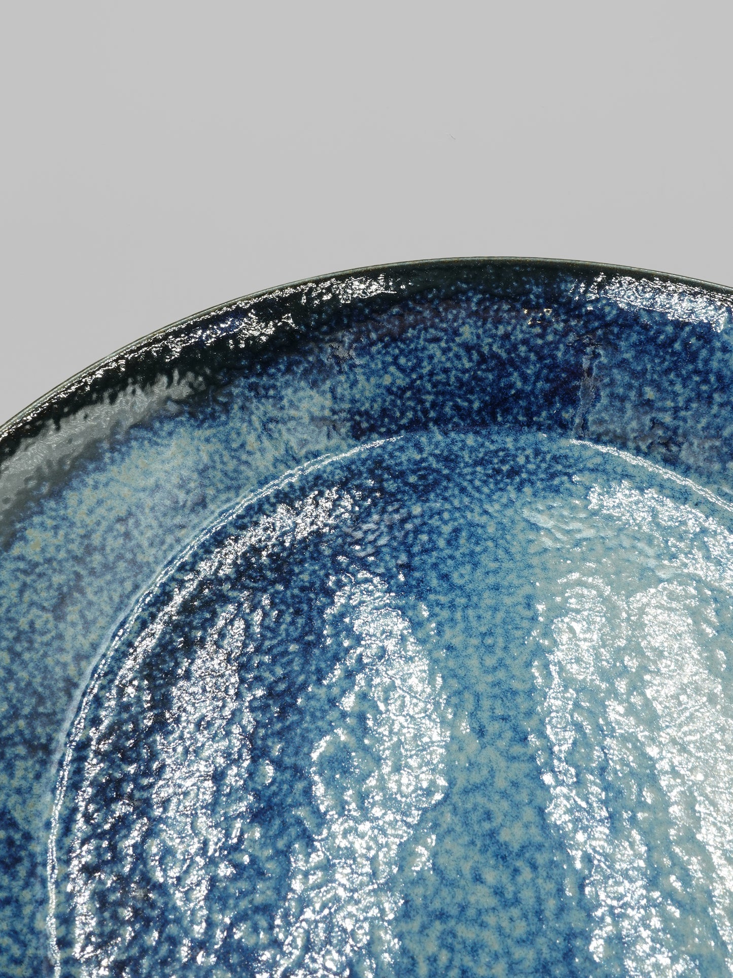 藍窯變釉 日製 8吋湯皿
