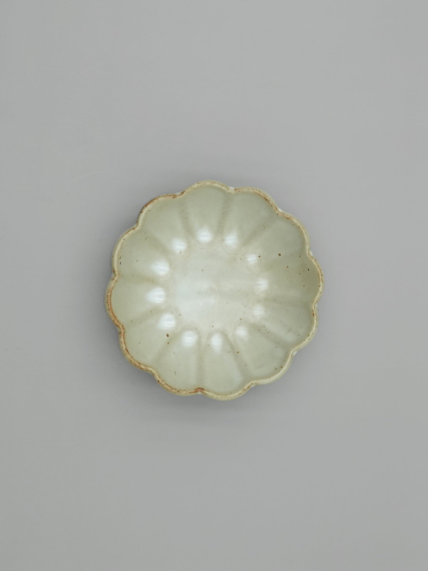 日式白樸質 3.8吋花碟