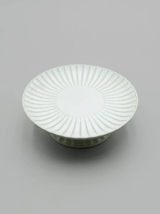 日式白樸質8吋高台皿