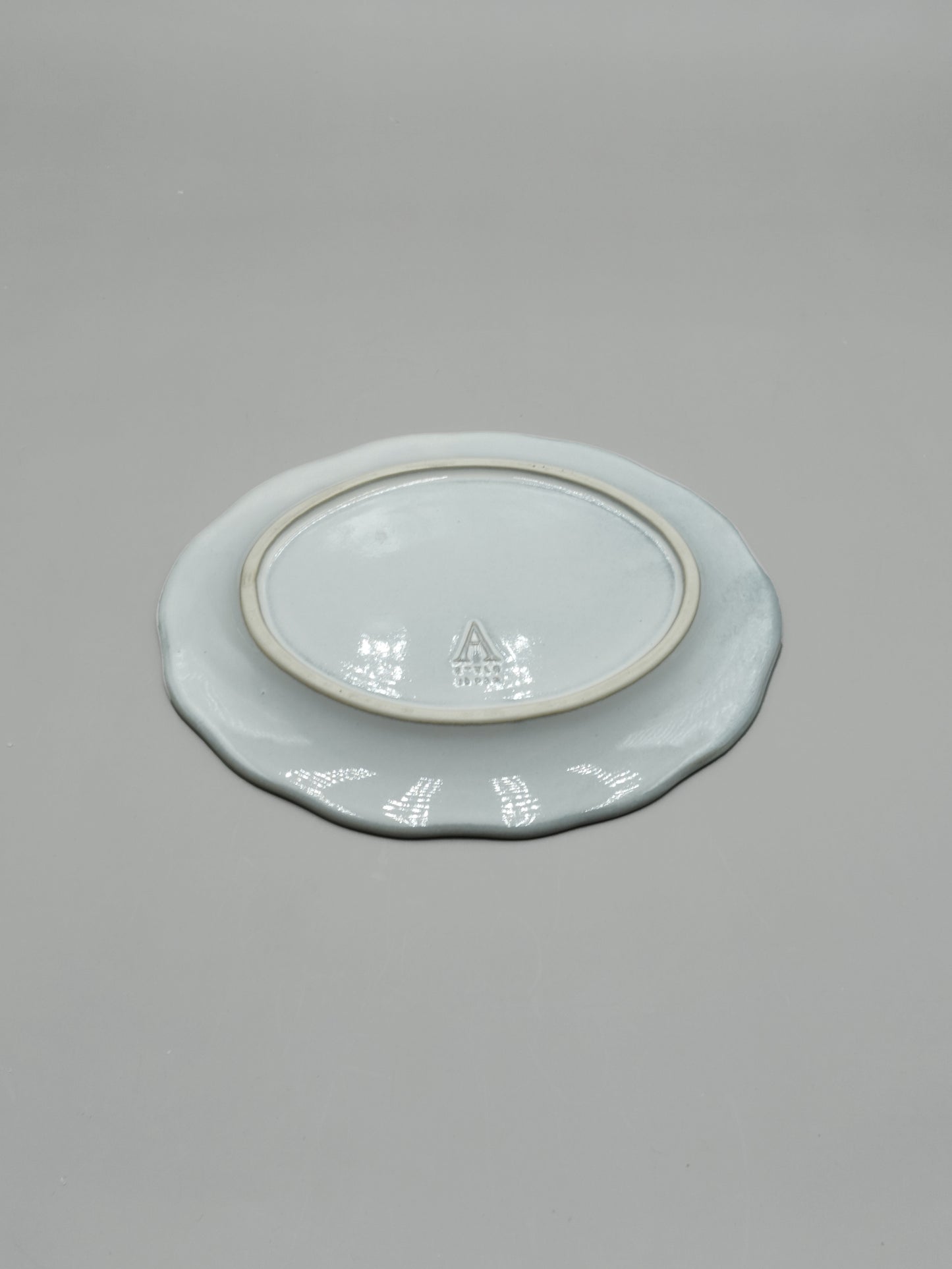 【日本製】粉引陶手造 6吋橢圓皿