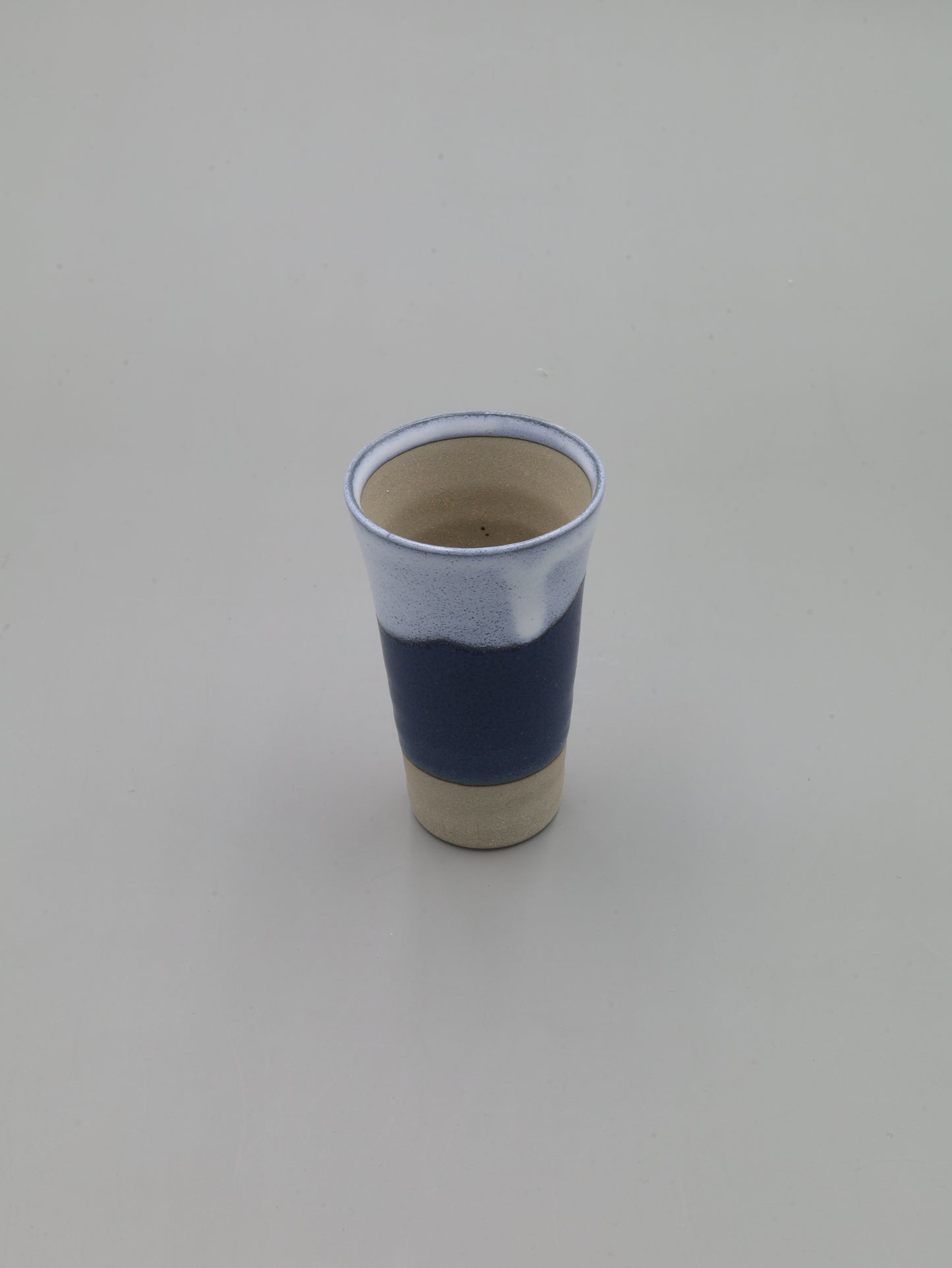 藍流釉 湯吞杯